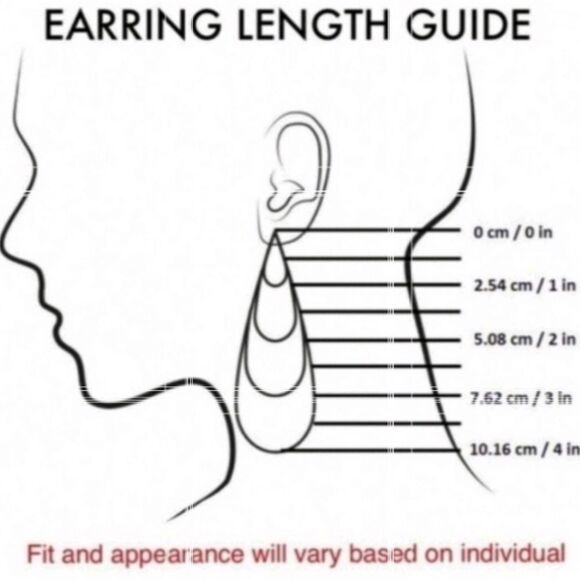 New Stunning 18k Gold Ss and Black Cubic Zircona Star Drop Earrings - Picture 8 of 9